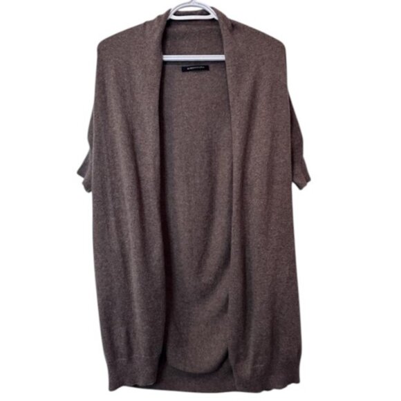 BCBGMaxAzria grey longline open-front cardigan size M - Picture 1 of 3